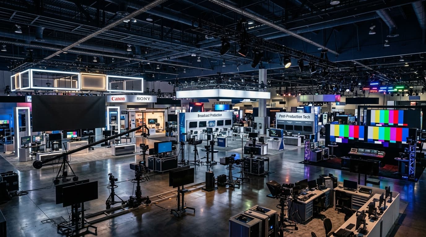 NAB Show broadcast technology exhibition floor